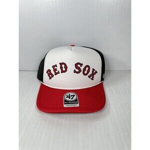 Boston Red Sox ‘47 Brand Foam Rope Trucker Adjustable Hat Cap Red/Blue/White NEW